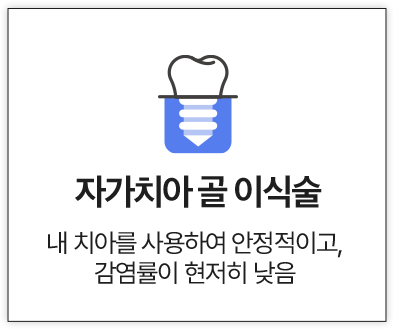 자가치아 골 이식술